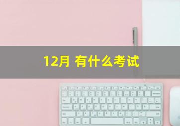 12月 有什么考试